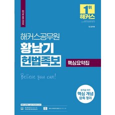 2022 황남기 헌법족보 핵심요약집 (7급 공무원):합격을 위한 핵심 개념 압축 정리|무료 공무원 헌법 동영상강의, 해커스공무원