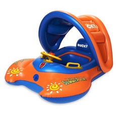 Angang 防紫外線遮陽游泳圈 K-2, 橘色, 1入