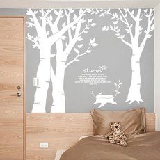 noadeco (圖案貼紙)樹墩 以賽亞書6章13節 貼紙, 白色