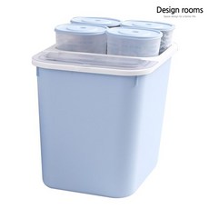 디자인룸즈/심플 오픈형 쌀통16kg/대, 블루, 1개