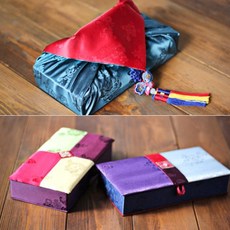 [팔복상회 전통공예품] 현금 예단 세트 (그린 투어 말린) 전통 기념품 전통결혼 혼례품, 신부(예단) 2색함 / 예단보 꽃분홍색 추가