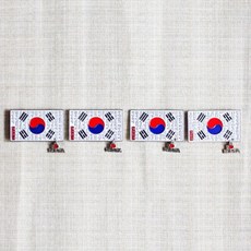 Palbok 傳統鑄造太極冰箱磁鐵套組 4 種, 混色