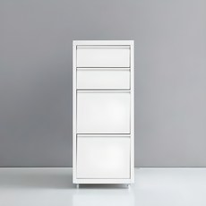 MARKET B Dominic 2.2層抽屜櫃, 4層, 白色