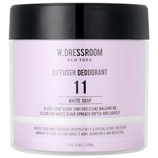W.DRESSROOM 多麗絲 香氛擴香除臭劑 11號 白皂, 110g, 1個