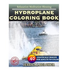 成人水上飛機著色書放鬆冥想祝福：草圖著色書 40 灰階…, Createspace獨立發布平台