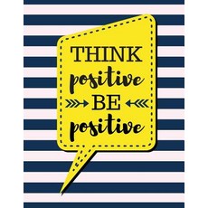 Think Positive Be Positive: Lavender Blush Stripes - 100 Pages - Blank Page Lined Journal Notebook Pa..., Createspace Independent Publishing Platform