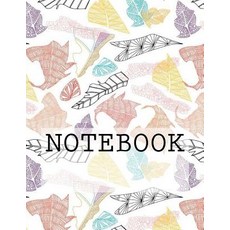 Notebook: Autumn Leaves in White: Rydal Water Lake District. Plain (8.5" X 11"): Plain Paper Notebook..., Createspace Independent Publishing Platform