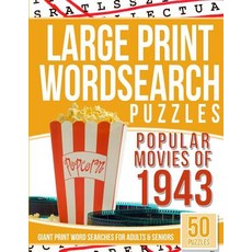 Large Print Wordsearches Puzzles Movies of 1943: Giant Print Word Searches for Adults & Senior..., Createspace Independent Publishing Platform