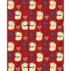 Journal Notebook Chinese Waving Cats Pattern 5: 172 Lined Numbered Pages with 3 Index Pages for Easy O..., Createspace Independent Publishing Platform