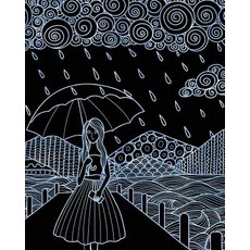 Journal Notebook Watercolor Girl in the Rain 10: 172 Page Blank Journal 8 X 10 Size Unlined for Journ..., Createspace Independent Publishing Platform