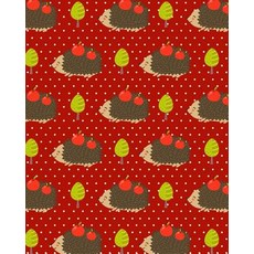 Journal Notebook Cute Hedgehogs with Apples Pattern 4: 172 Lined Numbered Pages with 3 Index Pages for..., Createspace Independent Publishing Platform