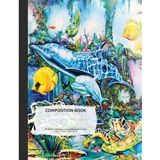 Sea Turtle and Dolphins Composition Notebook Unruled Blank Sketch Paper: 100 Sheets / 200 Pages 9-3/..., Createspace Independent Publishing Platform