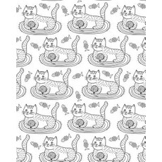 Journal Notebook Cute Cat Pattern 2: 172 Page Blank Journal 8 X 10 Size Unlined for Journaling Writi..., Createspace Independent Publishing Platform
