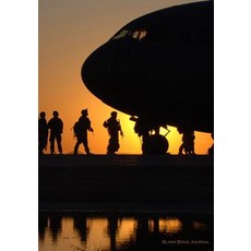 Blank Book Journal: Soldiers Boarding Carrier at Sunset Glossy Cover Notebook: 7 X 10 Size 150 Gray L..., Createspace Independent Publishing Platform