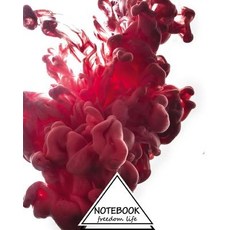 Notebook: Dot-Grid Graph Lined: Abstract Scarlet: Pocket Notebook Journal Diary 120 Pages 8 X 10 (..., Createspace Independent Publishing Platform