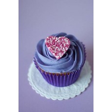 Pretty Purple Cupcake with a Pink Heart Sweet Treat Baking Journal: 150 Page Lined Notebook/Diary Pap..., Createspace Independent Publishing Platform