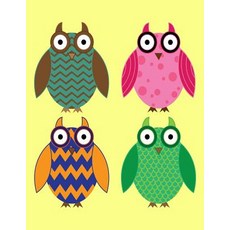 Notebook: Owls on Yellow Cover - Lined Journal - Composition Book - 8.5 X 11 Paper - College Ruled - 1..., Createspace Independent Publishing Platform