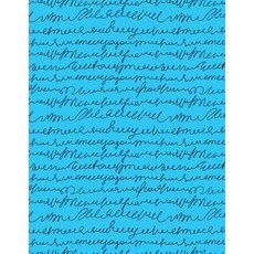 My Big Fat Journal Notebook Scribbly Handwriting Black on Blue: Jumbo Sized Ruled Notebook Journal - 3..., Createspace Independent Publishing Platform