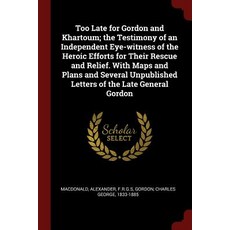 Too Late for Gordon and Khartoum; The Testimony of an Independent Eye-Witness of the Heroic Efforts fo..., Andesite Press