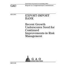 Export-Import Bank: Recent Growth Underscores Need for Continued Improvements in Risk Management: Repo..., Createspace Independent Publishing Platform