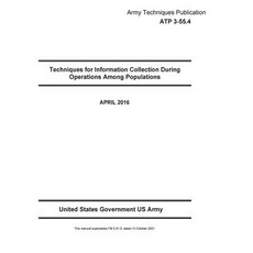 Army Techniques Publication Atp 3-55.4 Techniques for Information Collection During Operations Among P..., Createspace Independent Publishing Platform
