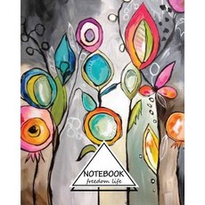 Notebook: Dot-Grid Graph Lined Blank No Lined: Art Boho Flowers: Pocket Notebook Journal Diary 110..., Createspace Independent Publishing Platform