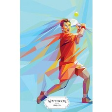 Notebook: Man Playing Tennis: Journal Dot-Grid Graph Lined Blank No Lined Small Pocket Notebook Jo..., Createspace Independent Publishing Platform