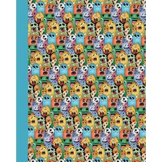 Journal: Doodle Monsters (Blue) 8x10 - Graph Journal - Journal with Graph Paper Pages Square Grid Pat..., Createspace Independent Publishing Platform