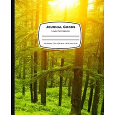 Journal Goods Lined Notebook: Green Forest Design 7.5 X 9.25 160 Pages for Writing Lined Compositio..., Createspace Independent Publishing Platform