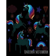 Unicorn Sketchbook - Green Unicorn Rainbow Princess: 8.5" X 11 " Personalized Sketchbook 100 Pages D..., Createspace Independent Publishing Platform