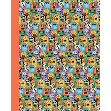 Sketch Journal: Doodle Monsters (Orange) 8x10 - Pages Are Lightly Lined with Extra Wide Right Margins ..., Createspace Independent Publishing Platform