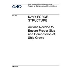 Navy Force Structure Actions Needed to Ensure Proper Size and Composition of Ship Crews: Report to Co..., Createspace Independent Publishing Platform