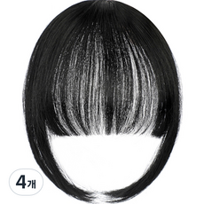 알로데 層次感瀏海局部假髮 25cm, 4個, TYPE 01