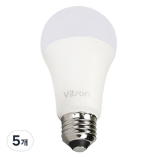 비츠온 LED 벌브 12W, 전구색, 5개