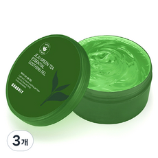 Gangbly 濟州綠茶精華鎮靜凝膠, 300ml, 3個