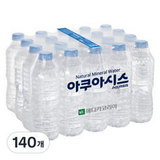 아쿠아시스 무라벨 생수, 500ml, 140개