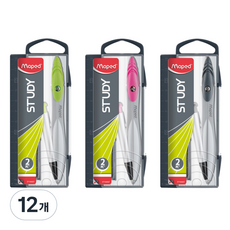 마패드 스터디 샤프식 컴퍼스 세트 랜덤발송, 12개