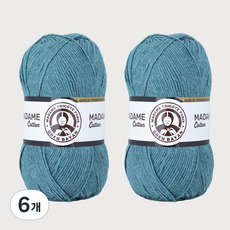 DIKTAS Madame Cotton棉質混紡毛線 2入, 15. 翡翠, 6個
