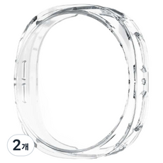 TEN BRIDGE Galaxy Watch8 相容全包覆 TPU 防撞殼, 透明, 2個