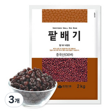 대두식품 팥배기, 2kg, 3개