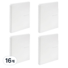 드림산업 360도 스프링 클리어 파일 20매 ver2, 투명, 16개