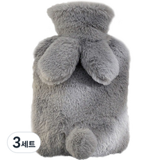 생활애찬 토끼 보온 물주머니 찜질 핫팩 멜란지 500ml, 3세트