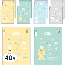 펜피아 800 초등제본 1-6 영어 노트, 랜덤발송, 40개