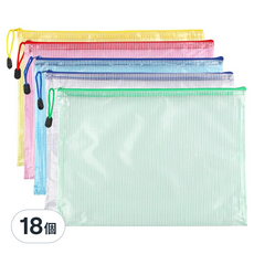 咪咪購物 B5資料袋, 顏色隨機, 18個