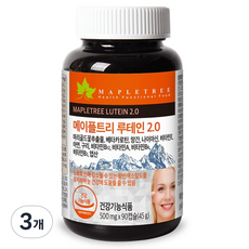 MAPLETREE 葉黃素 2.0 眼睛健康 45g, 90錠, 3個