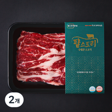 팜스토리 국내산 소고기 대패 등심 3등급 바로구이 (냉장), 2개, 200g