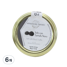 아르타지아니 블랙 트러플 소금, 40g, 6개