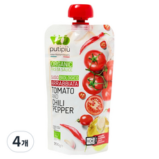 푸티퓨 유기농 아라비아타 파스타 소스, 200g, 4개