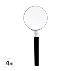 중소형 렌즈 4배율 손잡이 돋보기 60mm, 4개
