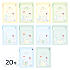 PENPIA 1 000 小學1-6年級英語裝訂筆記本, 隨機出貨, 20個